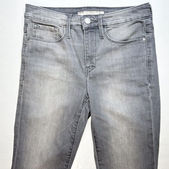 Athleta Skinny Ankle Jeans Womens 6 Gray Sculptek Stretch Denim Raw Hem Fray - Picture 8 of 10